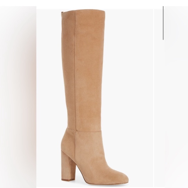 Sam Edelman Tan Caprice Suede Slouchy Knee High Boots 8.5